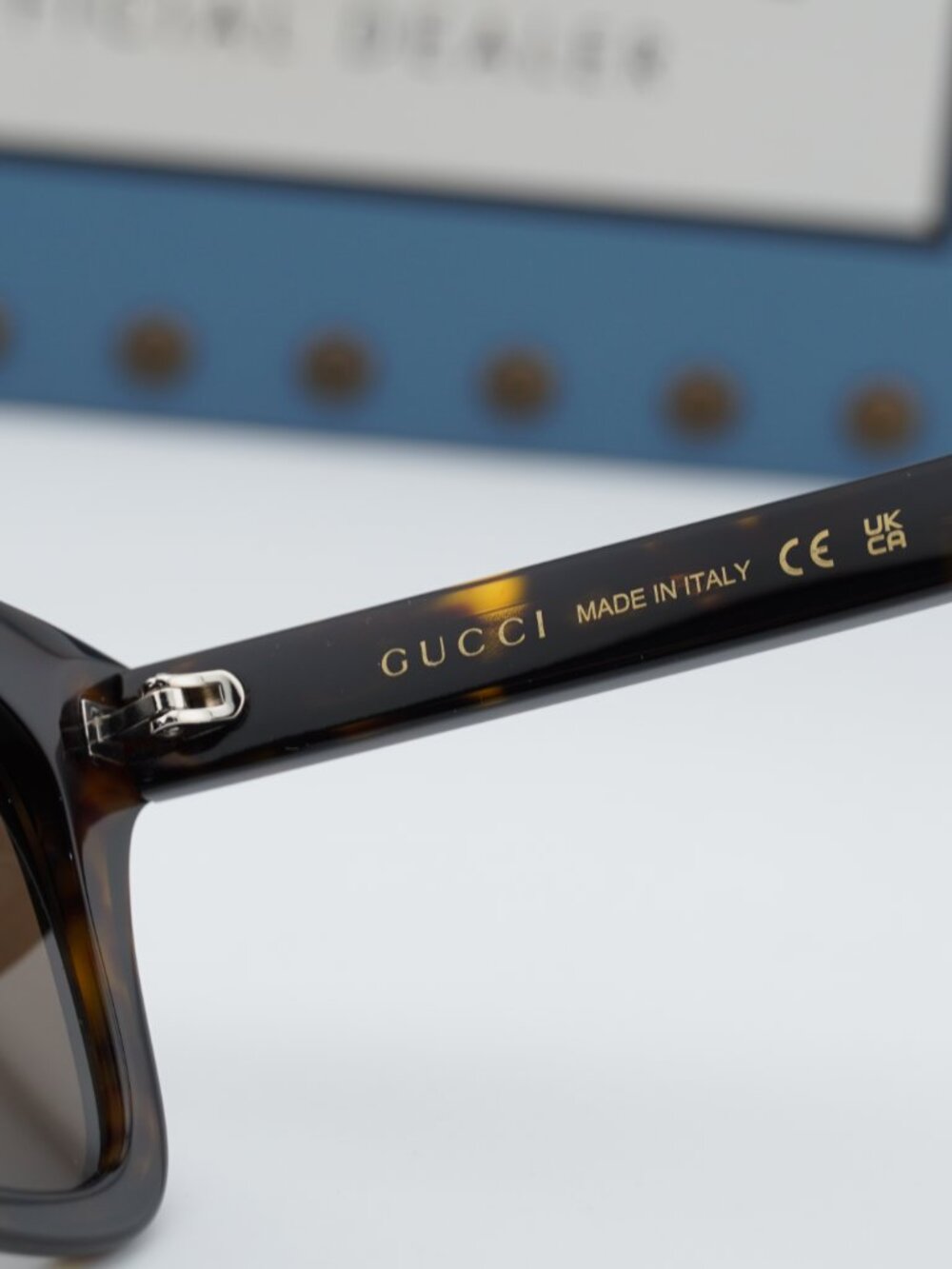 Gucci GG2077S 002 Square Sunglasses - Havana / Brown - Picture 5 of 8